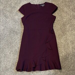 Karl Lagerfeld Plum Ruffle Mini Dress